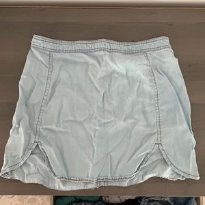 Denim mini skirt